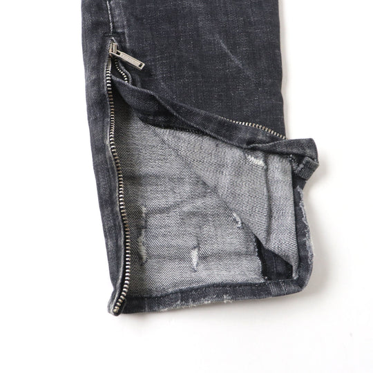 DSQUARED2 Denim pants S75LB0264 Outer: 98% cotton, Outer: 2% elastane (polyurethane), Pocket lining: 65% polyester, 35% cotton black Women 38 Used Authentic