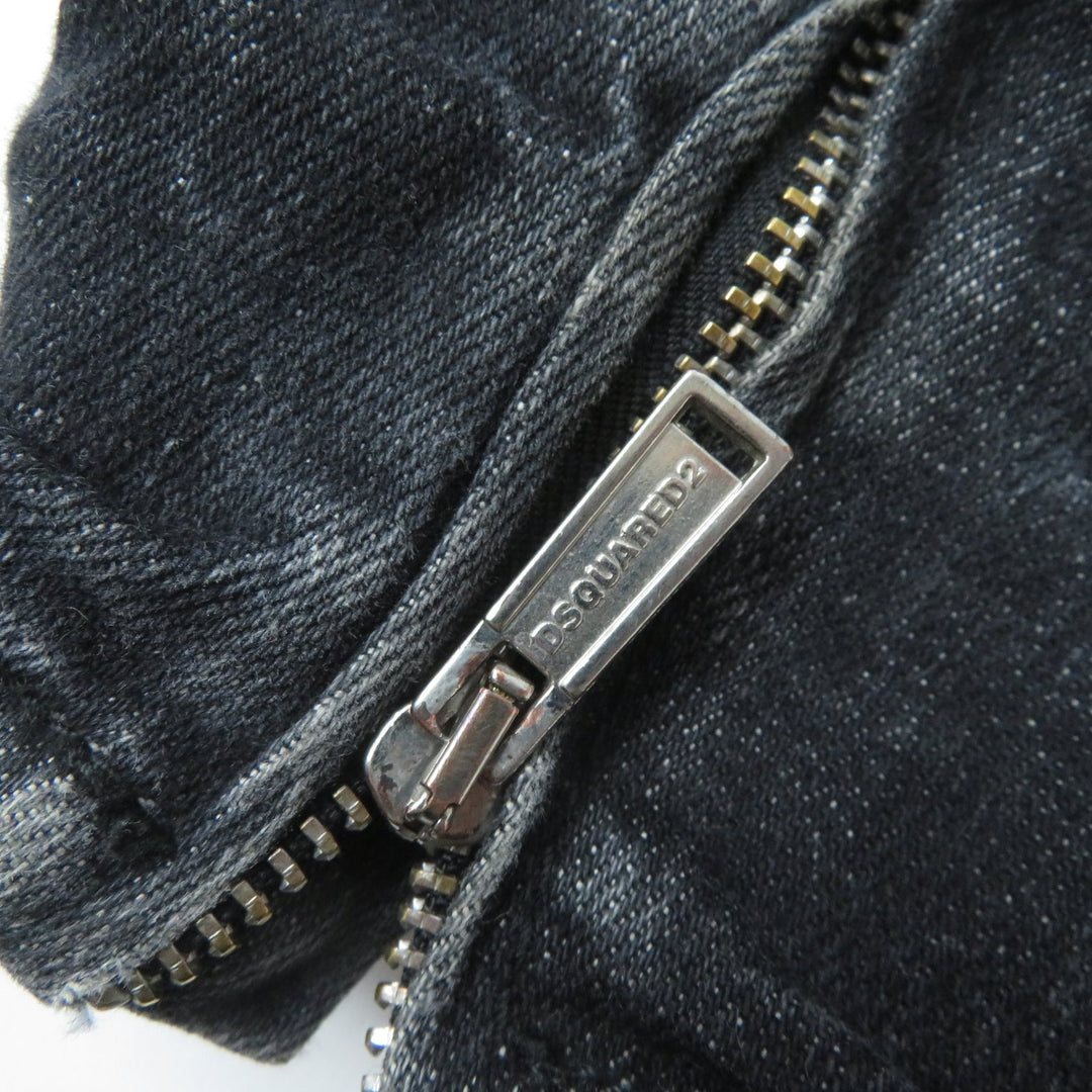 DSQUARED2 Denim pants S75LB0264 Outer: 98% cotton, Outer: 2% elastane (polyurethane), Pocket lining: 65% polyester, 35% cotton black Women 38 Used Authentic