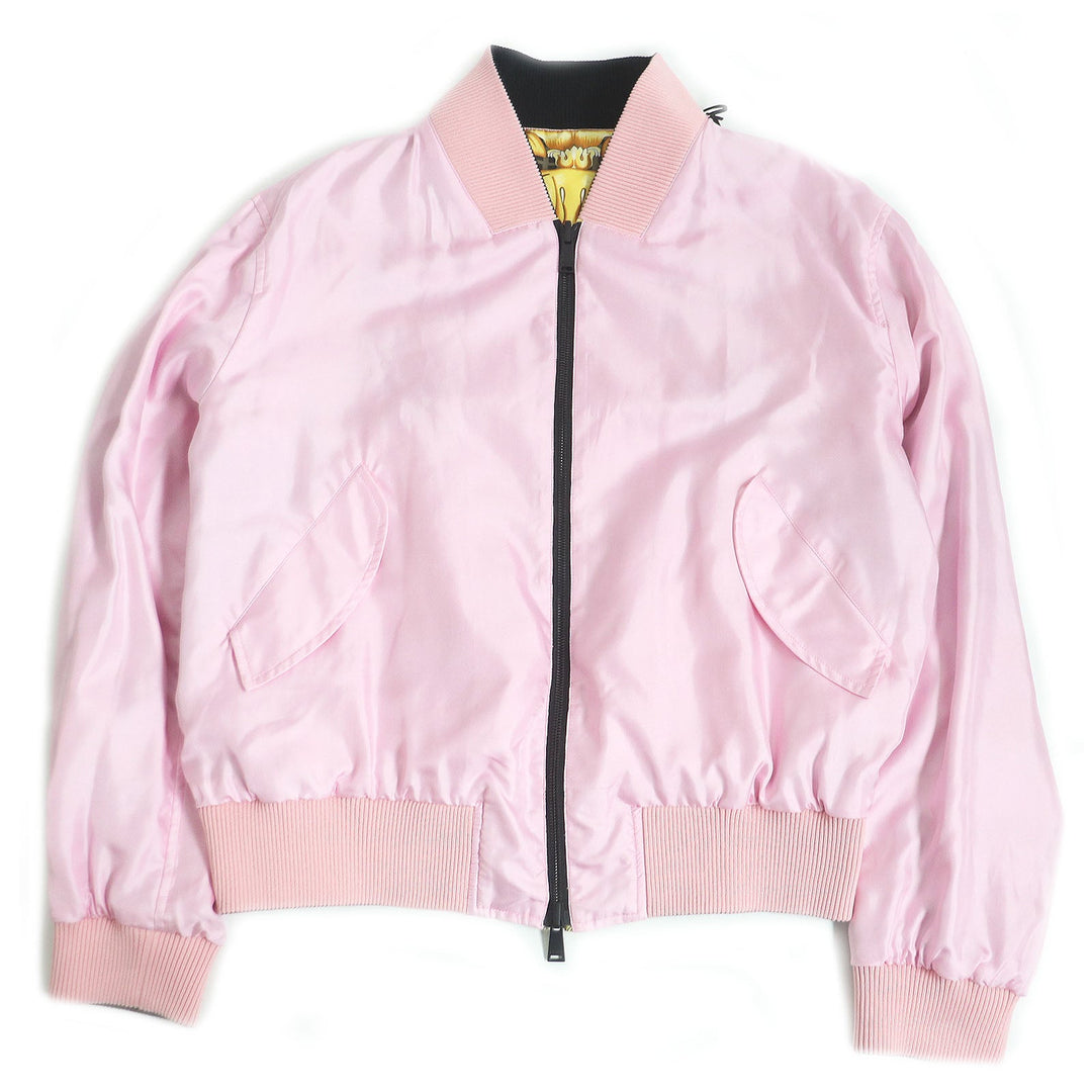 FENDI Blouson FW1091 Main: 100% silk, part: 90% cotton, part: 8% nylon, part: 2% elastane (polyurethane) Pink type mens 48 Used Authentic