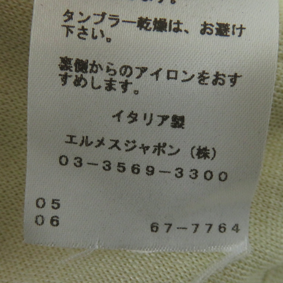 HERMES Nylon jacket Main: 100% silk, Main: 80% silk, Main: 14% cashmere, Main: 6% polyester, Part: 100% rayon, Filling: 100% polyester beige Women 34 Used Authentic