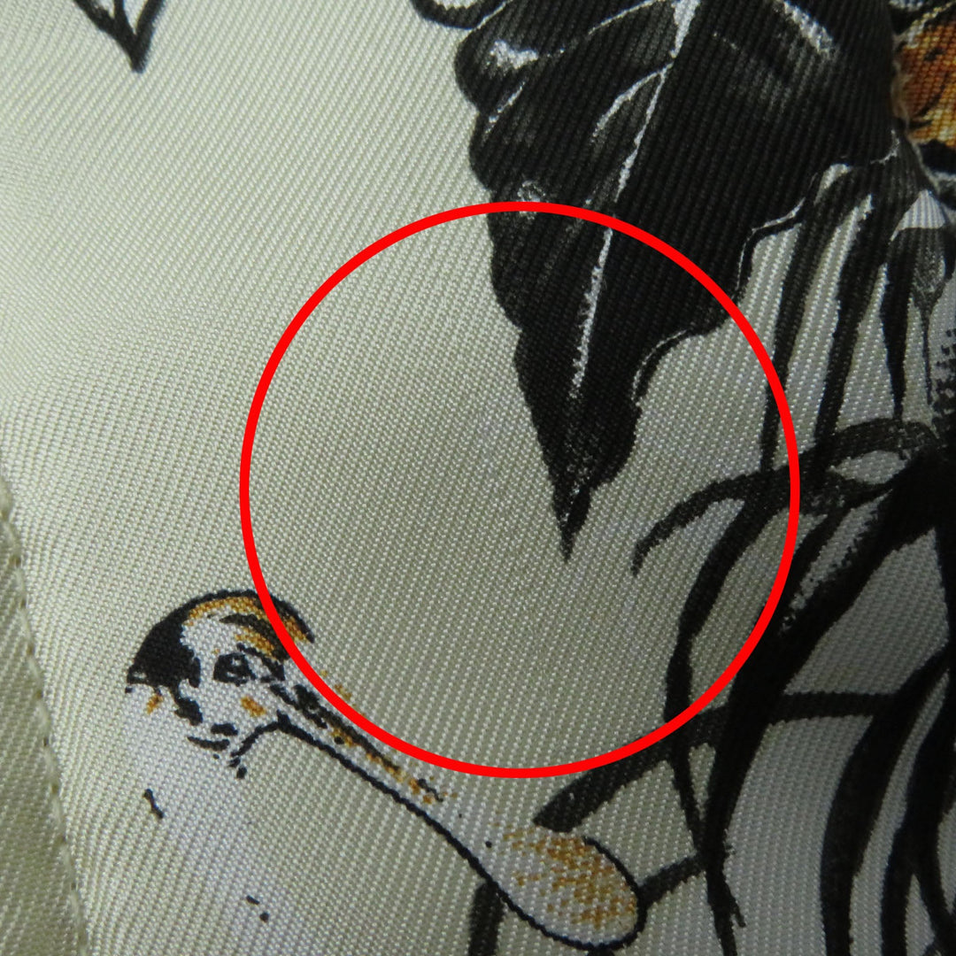 HERMES Nylon jacket Main: 100% silk, Main: 80% silk, Main: 14% cashmere, Main: 6% polyester, Part: 100% rayon, Filling: 100% polyester beige Women 34 Used Authentic