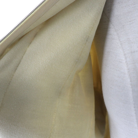 HERMES Nylon jacket Main: 100% silk, Main: 80% silk, Main: 14% cashmere, Main: 6% polyester, Part: 100% rayon, Filling: 100% polyester beige Women 34 Used Authentic