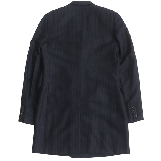 Dior HOMME Double chester coat 533C341A3430 Outer: 95% wool, Outer: 5% silk, Lining: 55% rayon, Lining: 45% cupra, Lining: 100% cupra Dark navy mens 46 Used Authentic