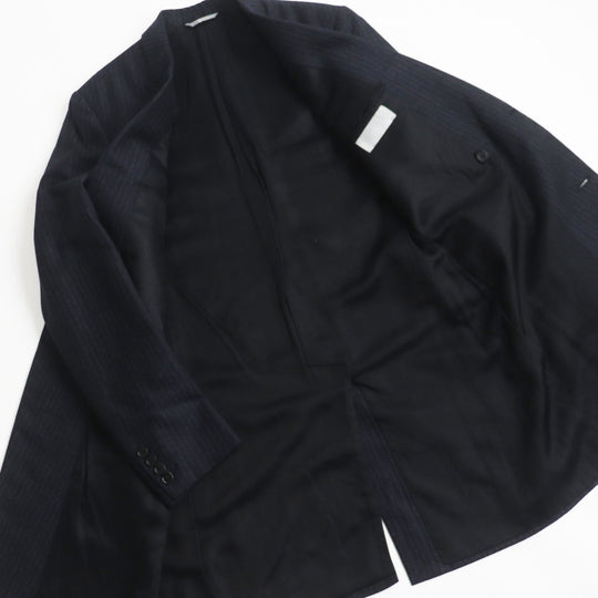 Dior HOMME Double chester coat 533C341A3430 Outer: 95% wool, Outer: 5% silk, Lining: 55% rayon, Lining: 45% cupra, Lining: 100% cupra Dark navy mens 46 Used Authentic