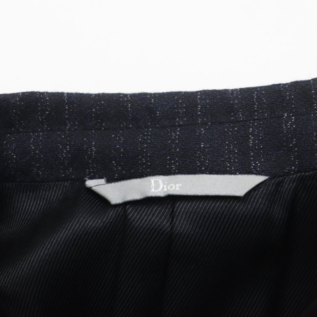 Dior HOMME Double chester coat 533C341A3430 Outer: 95% wool, Outer: 5% silk, Lining: 55% rayon, Lining: 45% cupra, Lining: 100% cupra Dark navy mens 46 Used Authentic