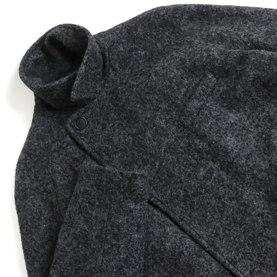 GIORGIO ARMANI coat PSL04W PS948 Main: 66% alpaca, Main: 34% wool gray mens 60 Used Authentic