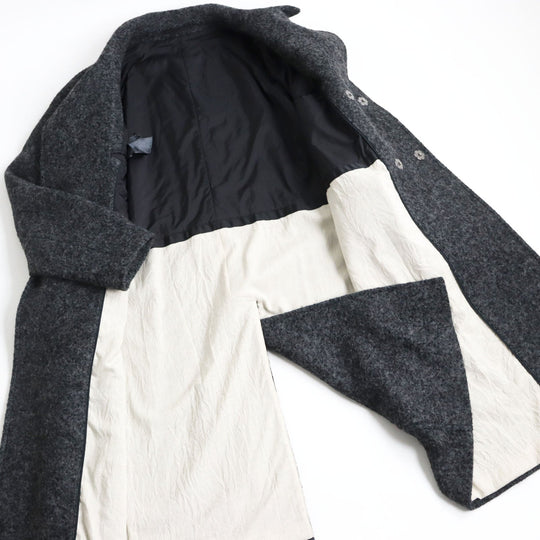 GIORGIO ARMANI coat PSL04W PS948 Main: 66% alpaca, Main: 34% wool gray mens 60 Used Authentic