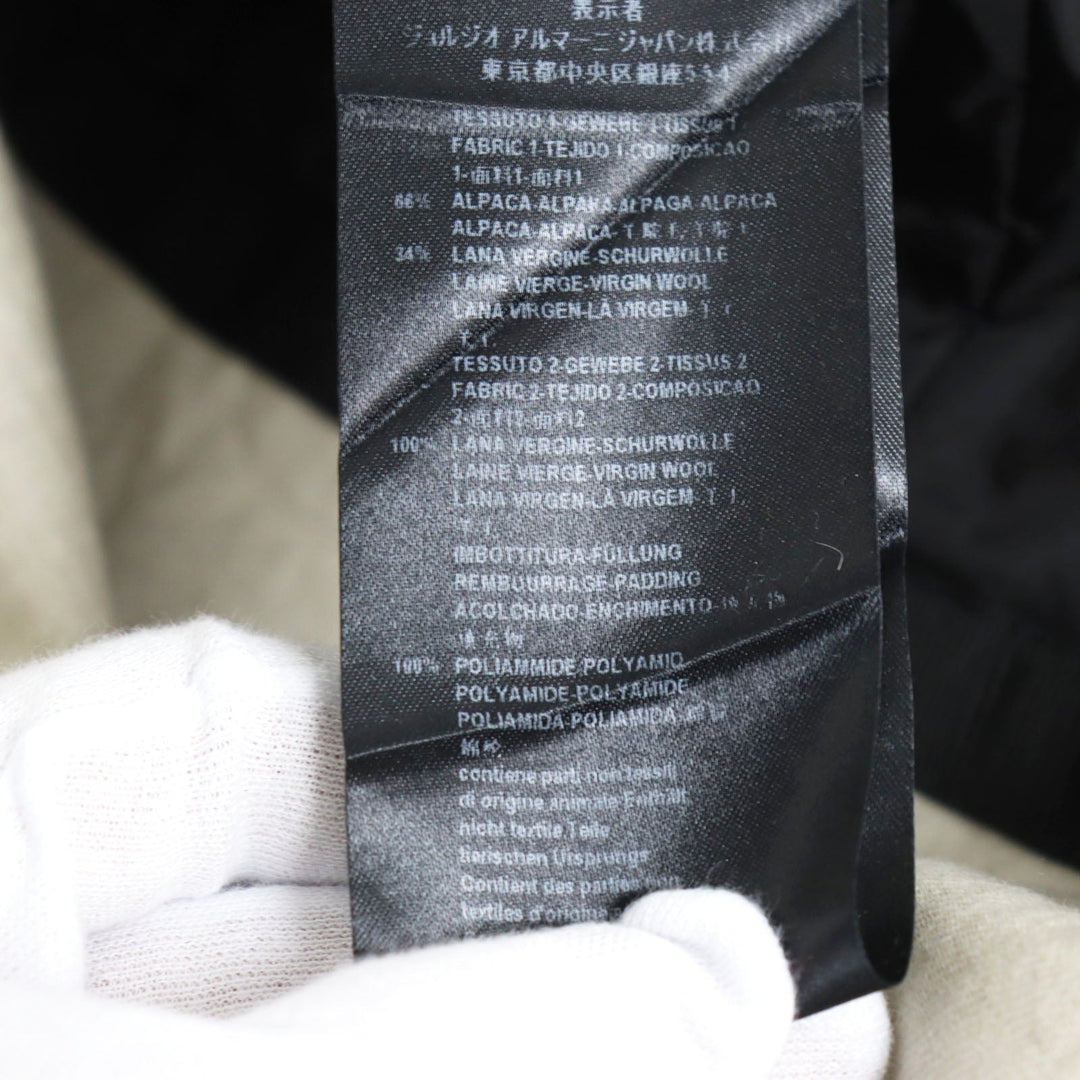 GIORGIO ARMANI coat PSL04W PS948 Main: 66% alpaca, Main: 34% wool gray mens 60 Used Authentic