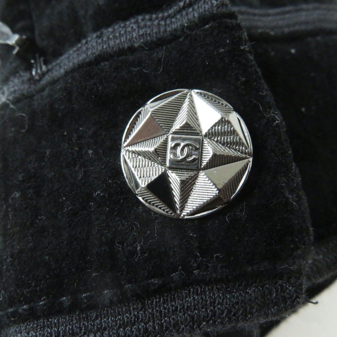 CHANEL Pants P44709 Main: 99% cotton, Main: 1% elastane (polyurethane) black Women 34 Used Authentic