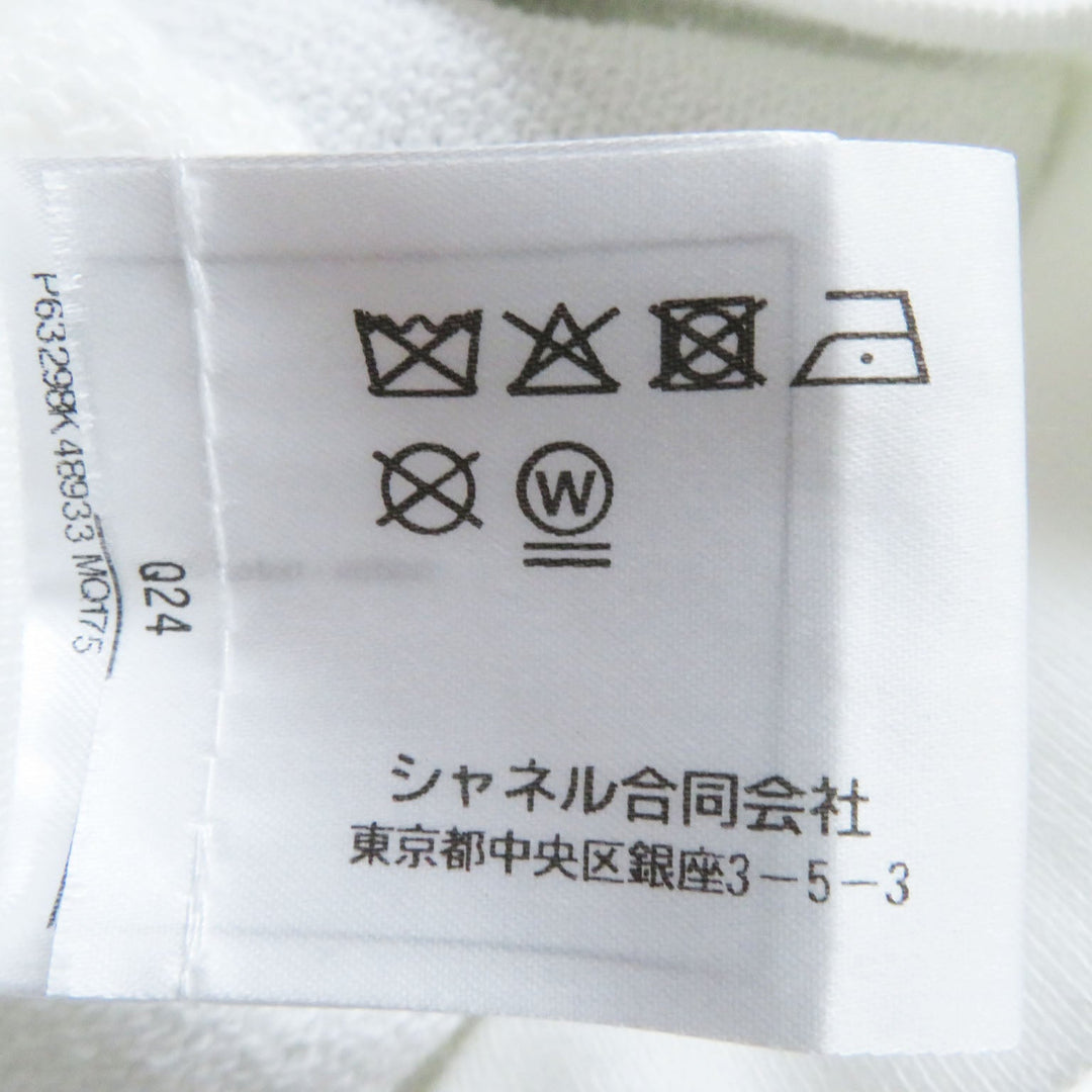 CHANEL sweat 20P P63298 Main: 100% cotton white graphic logo sweatshirt Women XS Used Authentic