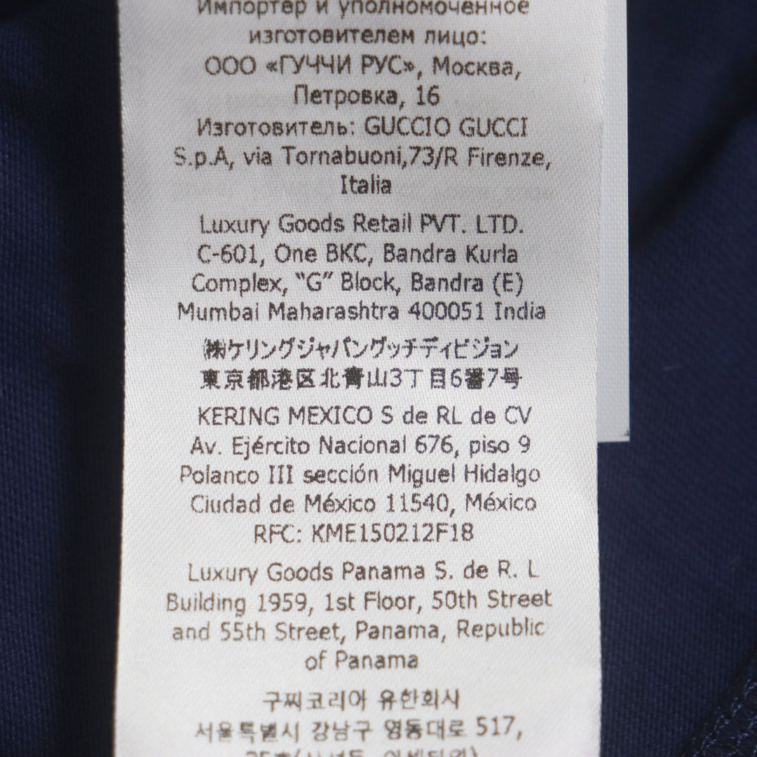 GUCCI Short sleeve T-shirt 548334 Main: 100% cotton Navy mens S Used Authentic