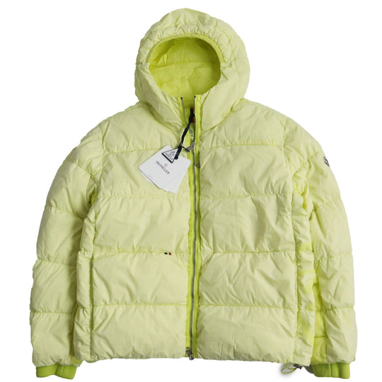 MONCLER Down jacket Outer: 65% cotton, Outer: 35% nylon, Lining: 100% nylon, Filling: 90% down, Filling: 10% feather, Rib: 100% nylon yellow PAVIOT mens 2 Used Authentic