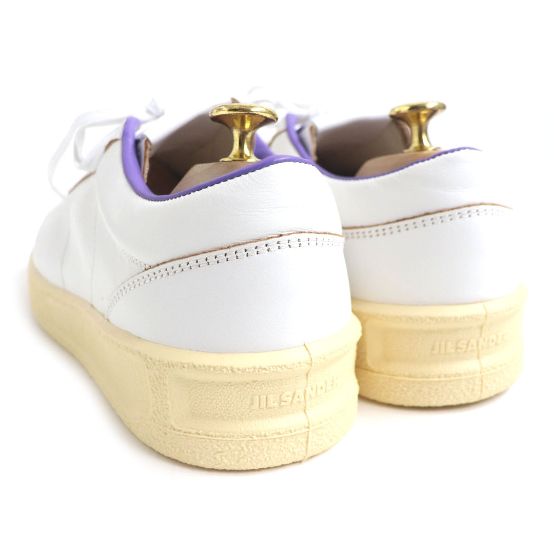 JIL SANDER Low cut sneakers Main: Leather White purple mens 44 Used Authentic