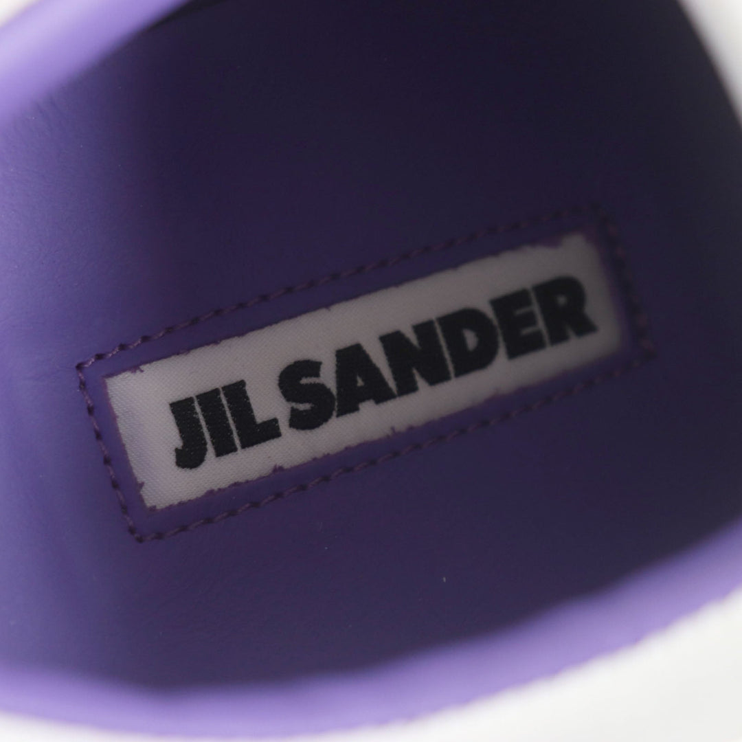 JIL SANDER Low cut sneakers Main: Leather White purple mens 44 Used Authentic