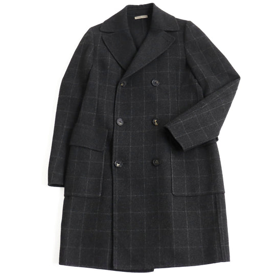 BOTTEGAVENETA Double chester coat 491444 VCYJ1 Outer: 100% cashmere, Lining: 100% cupra gray mens 46 Used Authentic