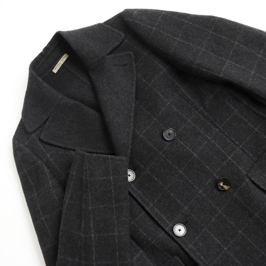 BOTTEGAVENETA Double chester coat 491444 VCYJ1 Outer: 100% cashmere, Lining: 100% cupra gray mens 46 Used Authentic