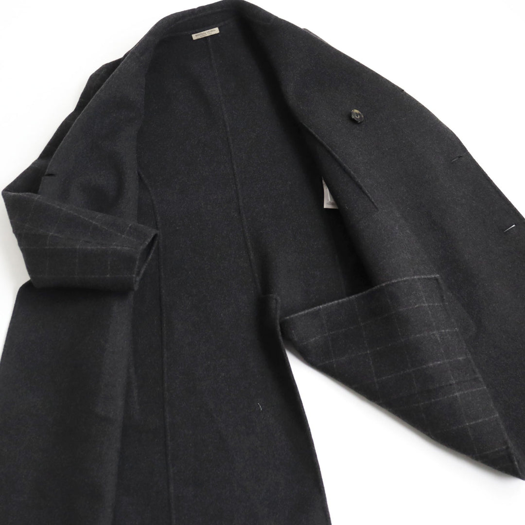 BOTTEGAVENETA Double chester coat 491444 VCYJ1 Outer: 100% cashmere, Lining: 100% cupra gray mens 46 Used Authentic