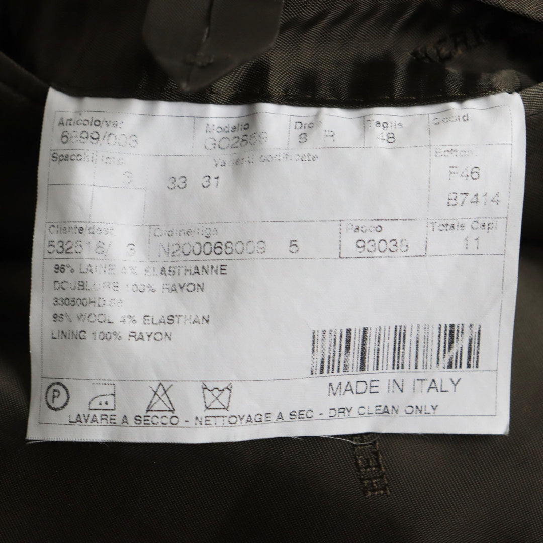 HERMES Chester coat Outer: 96% wool, Outer: 4% elastane (polyurethane), Lining: 100% rayon Gray type mens 48 Used Authentic