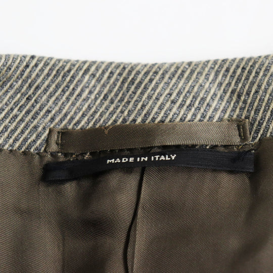 HERMES Chester coat Outer: 96% wool, Outer: 4% elastane (polyurethane), Lining: 100% rayon Gray type mens 48 Used Authentic
