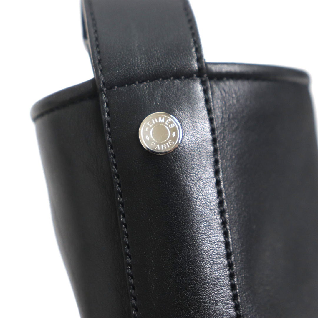 HERMES boots Main: Leather black mens 39.5 Used Authentic