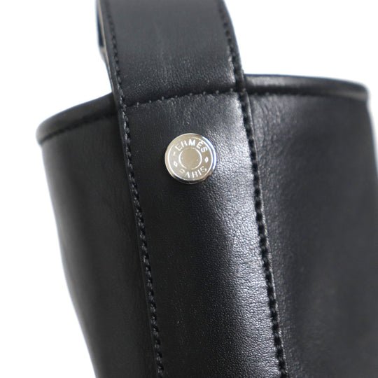 HERMES boots Main: Leather black mens 39.5 Used Authentic