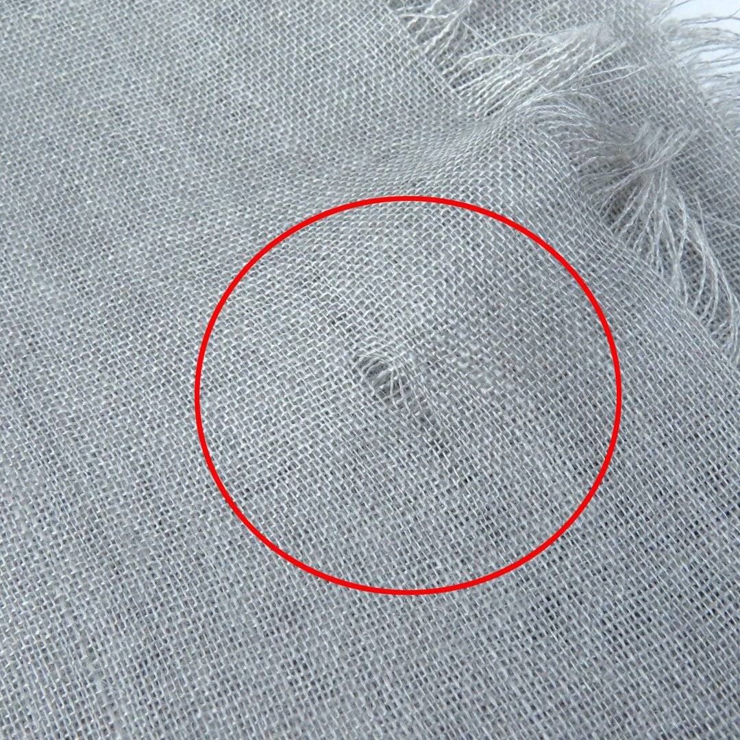 CHANEL Stall 21B Main: 80% cashmere, Main: 20% silk Gray type Women Used Authentic