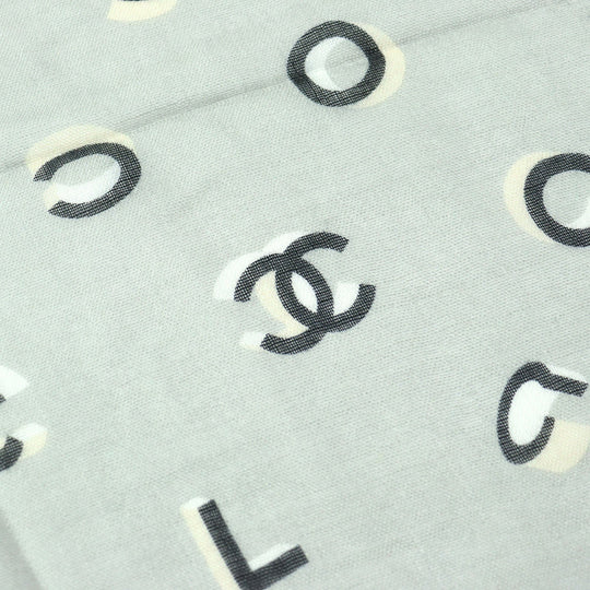 CHANEL Stall 21B Main: 80% cashmere, Main: 20% silk Gray type Women Used Authentic