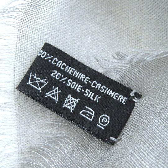 CHANEL Stall 21B Main: 80% cashmere, Main: 20% silk Gray type Women Used Authentic