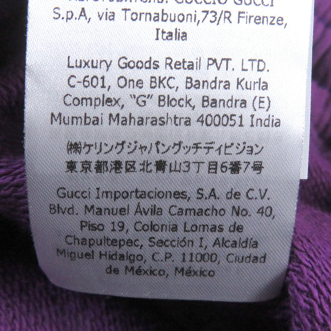 GUCCI Pants 671463 Main: 100% cotton, Part: 100% nylon purple mens L (170/86A) Used Authentic