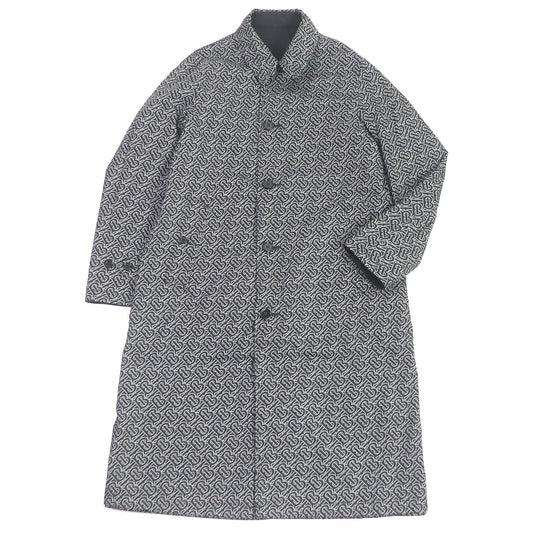 BURBERRY Stainless collar coat 8029656 Main: 100% nylon black mens 44 Used Authentic