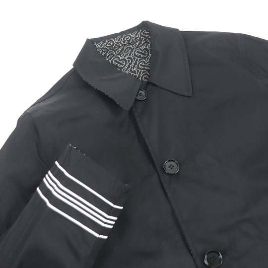 BURBERRY Stainless collar coat 8029656 Main: 100% nylon black mens 44 Used Authentic
