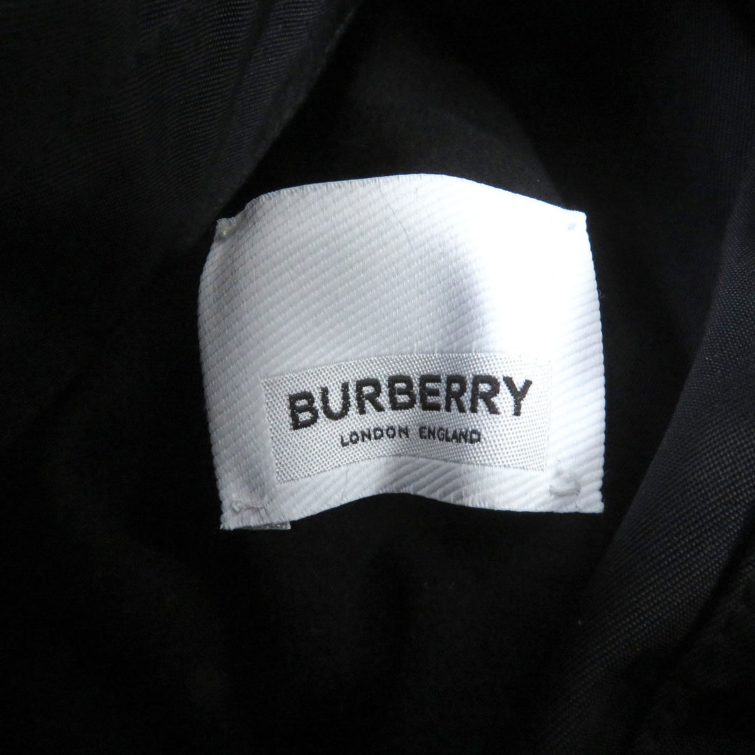 BURBERRY Stainless collar coat 8029656 Main: 100% nylon black mens 44 Used Authentic