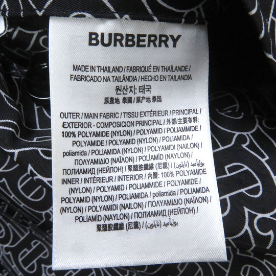 BURBERRY Stainless collar coat 8029656 Main: 100% nylon black mens 44 Used Authentic