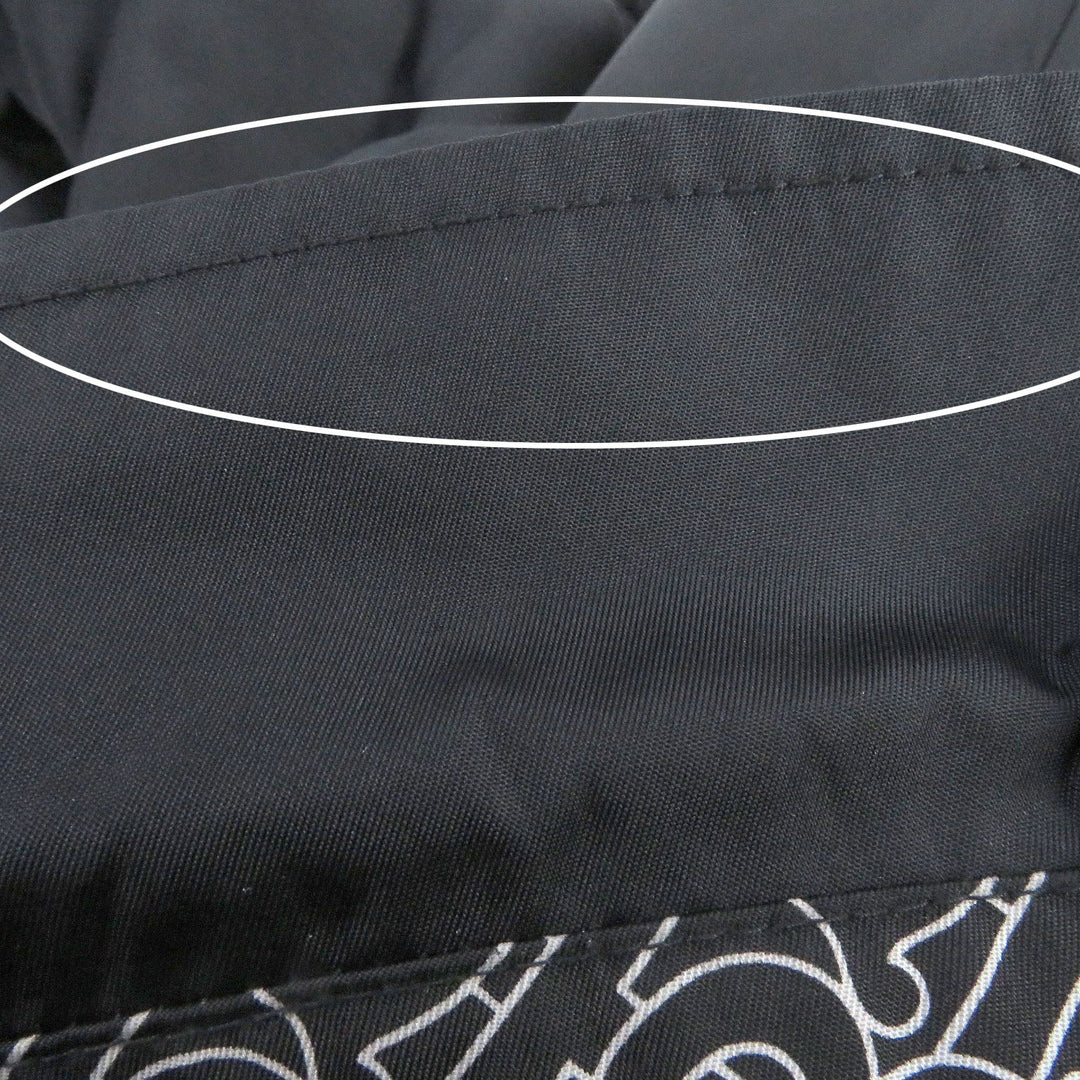BURBERRY Stainless collar coat 8029656 Main: 100% nylon black mens 44 Used Authentic