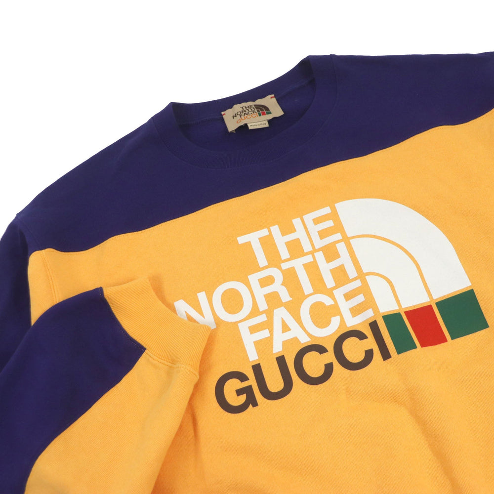 GUCCI sweat 671449 Main: 100% cotton Navy orange mens M (175/96A) Used Authentic