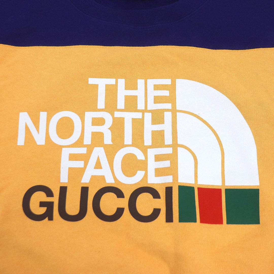 GUCCI sweat 671449 Main: 100% cotton Navy orange mens M (175/96A) Used Authentic