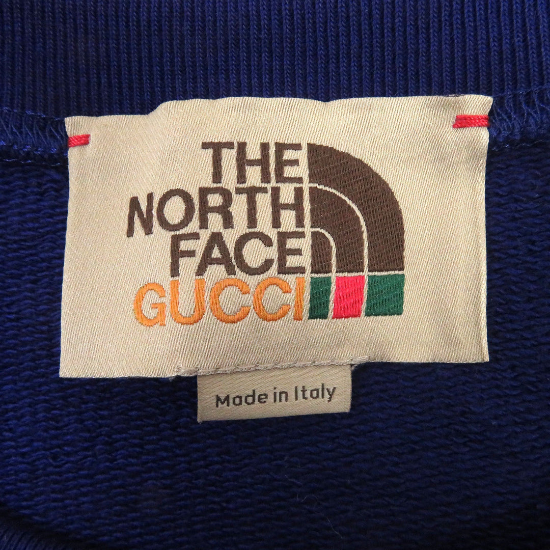 GUCCI sweat 671449 Main: 100% cotton Navy orange mens M (175/96A) Used Authentic