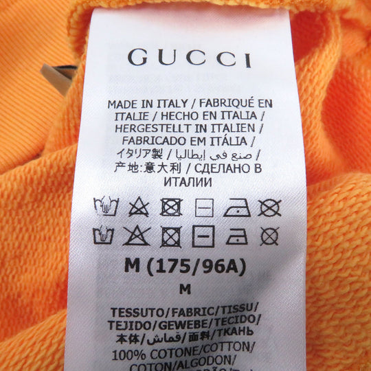 GUCCI sweat 671449 Main: 100% cotton Navy orange mens M (175/96A) Used Authentic