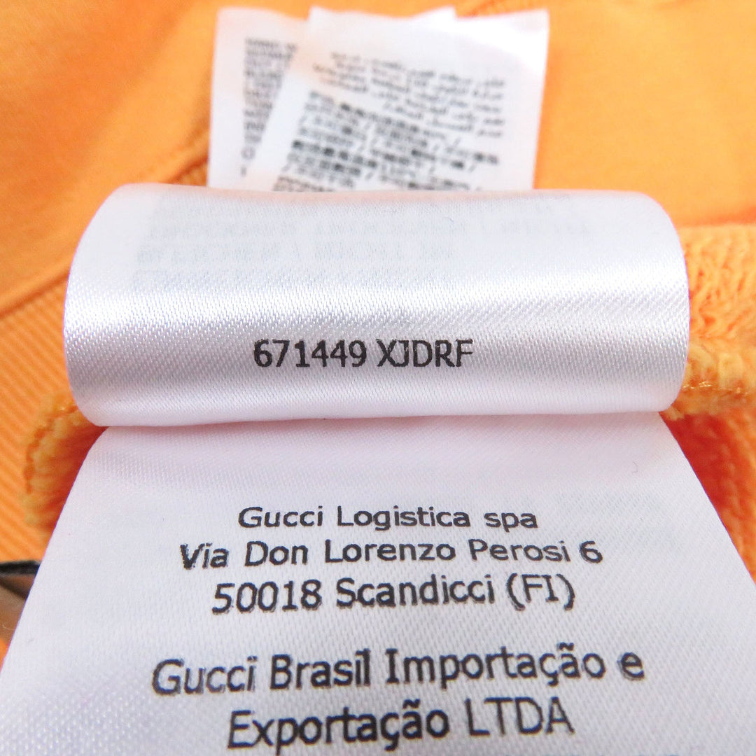 GUCCI sweat 671449 Main: 100% cotton Navy orange mens M (175/96A) Used Authentic