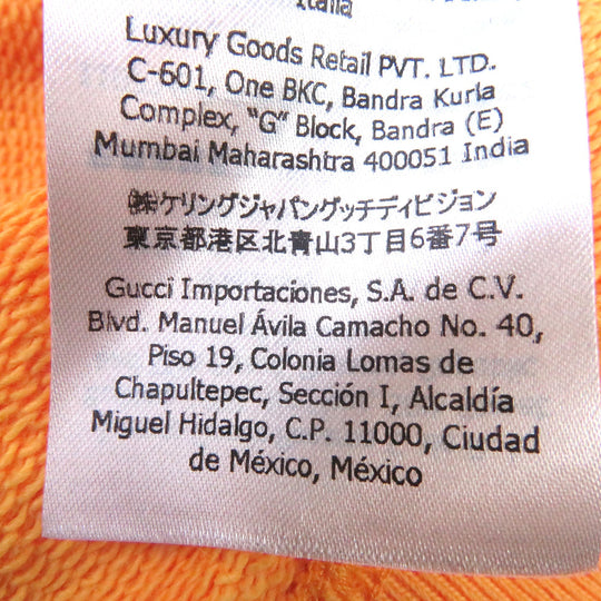 GUCCI sweat 671449 Main: 100% cotton Navy orange mens M (175/96A) Used Authentic