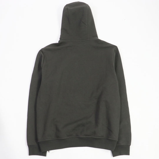 HERMES Hoodie Main: 100% cotton, Part: 90% cotton, Part: 10% polyester, Part: 100% cotton, Part: Lamb leather Khaki type mens M Used Authentic