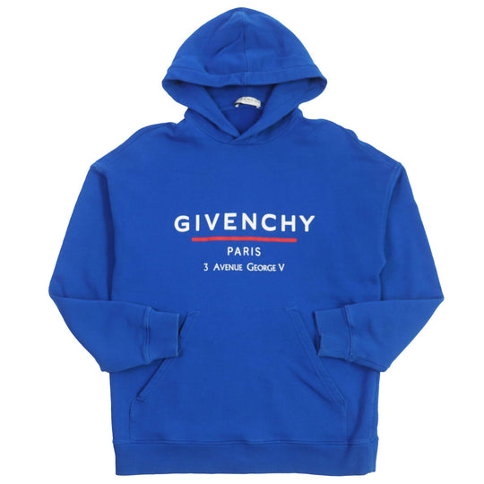 GIVENCHY Hoodie BMJ05430AF Main: 100% cotton blue mens XS Used Authentic