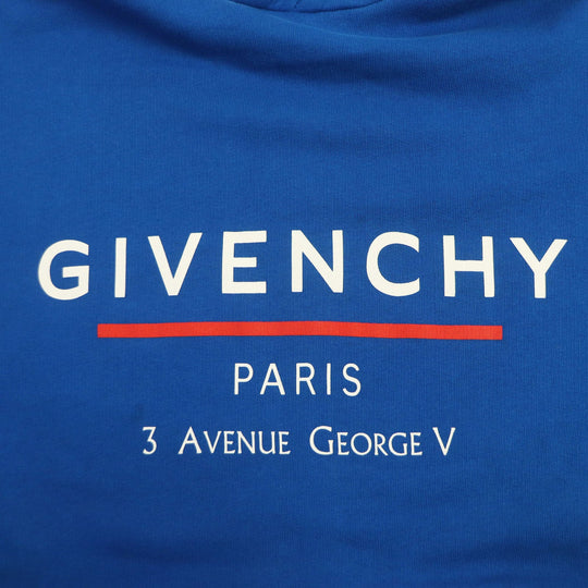GIVENCHY Hoodie BMJ05430AF Main: 100% cotton blue mens XS Used Authentic