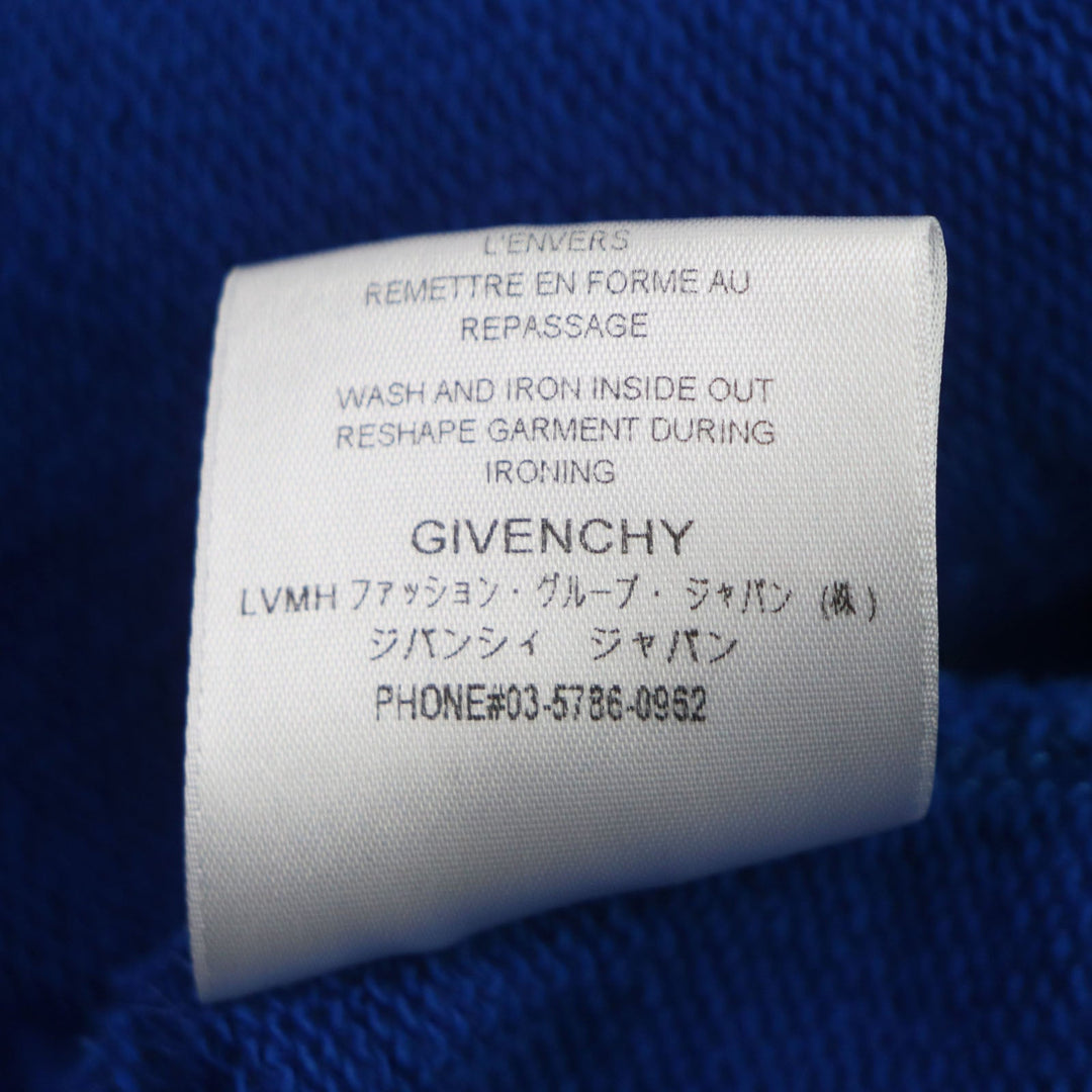 GIVENCHY Hoodie BMJ05430AF Main: 100% cotton blue mens XS Used Authentic
