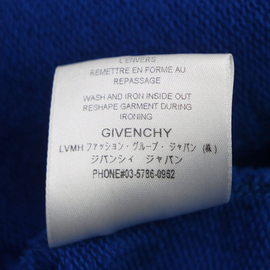 GIVENCHY Hoodie BMJ05430AF Main: 100% cotton blue mens XS Used Authentic