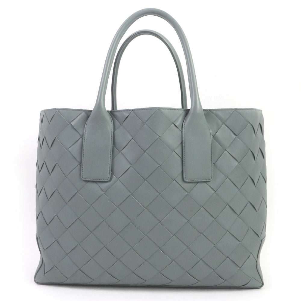 BOTTEGAVENETA Tote Bag 629888 Main: Leather Blue gray type mens Used Authentic