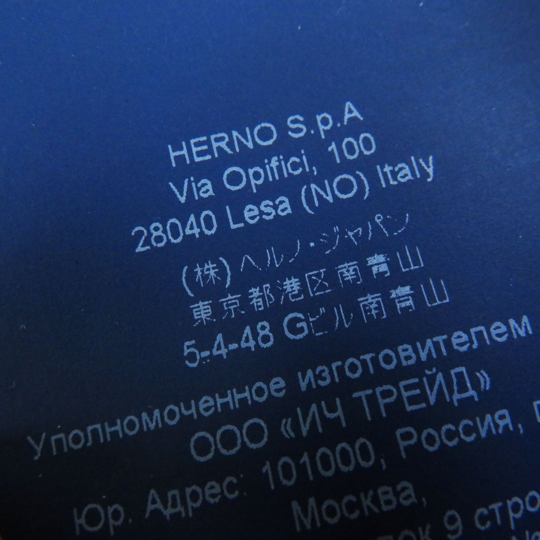 Herno Blouson GA0205D Outer: 100% cashmere, Lining: 100% nylon, Mesh: 70% wool, 30% cashmere, Fiber: 100% polyester Gurege Women 38 Used Authentic