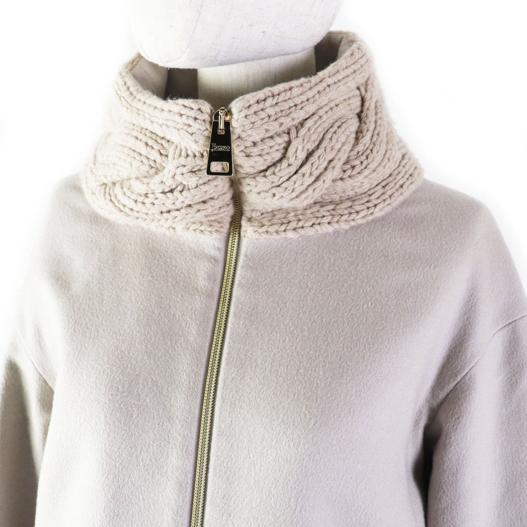 Herno Blouson GA0205D Outer: 100% cashmere, Lining: 100% nylon, Mesh: 70% wool, 30% cashmere, Fiber: 100% polyester Gurege Women 38 Used Authentic