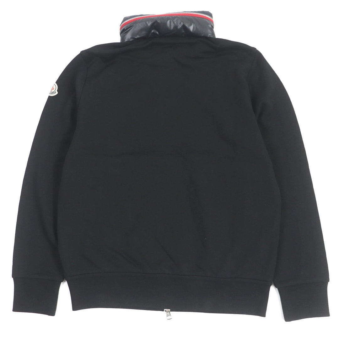 MONCLER Hoodie Main: 100% cotton, hood and other fabric: 100% polyester black FELPA CON ZIP mens S Used Authentic