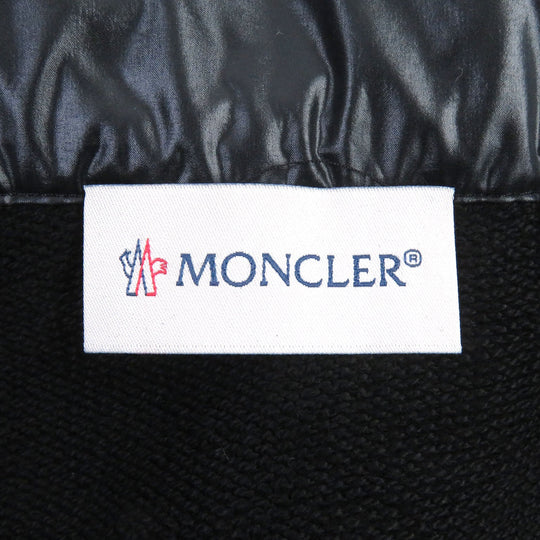MONCLER Hoodie Main: 100% cotton, hood and other fabric: 100% polyester black FELPA CON ZIP mens S Used Authentic